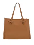 GIANNI CHIARINI Marcella knotted leather tote bag - Brown