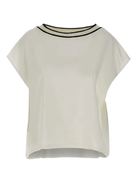 kaos contrasting-trim T-shirt