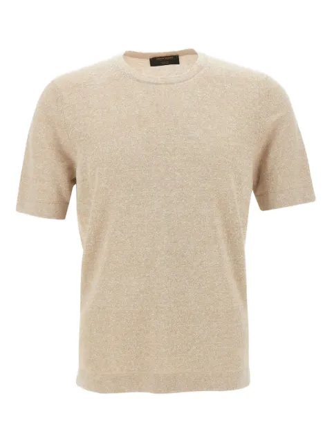 Gran Sasso t-shirt en maille chinée
