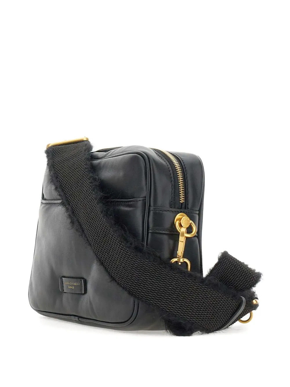 GIANNI CHIARINI Schoudertas met logo Zwart