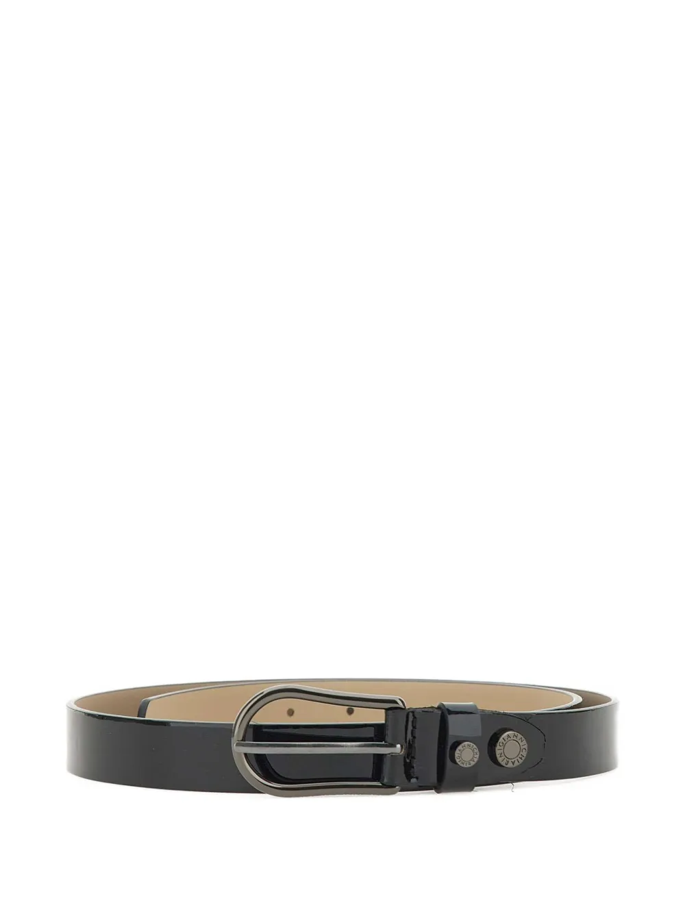 GIANNI CHIARINI Lakleren riem Zwart