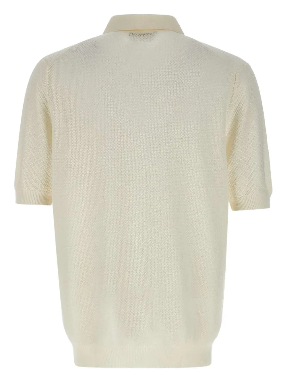 Gran Sasso Poloshirt van biologisch katoen - Wit