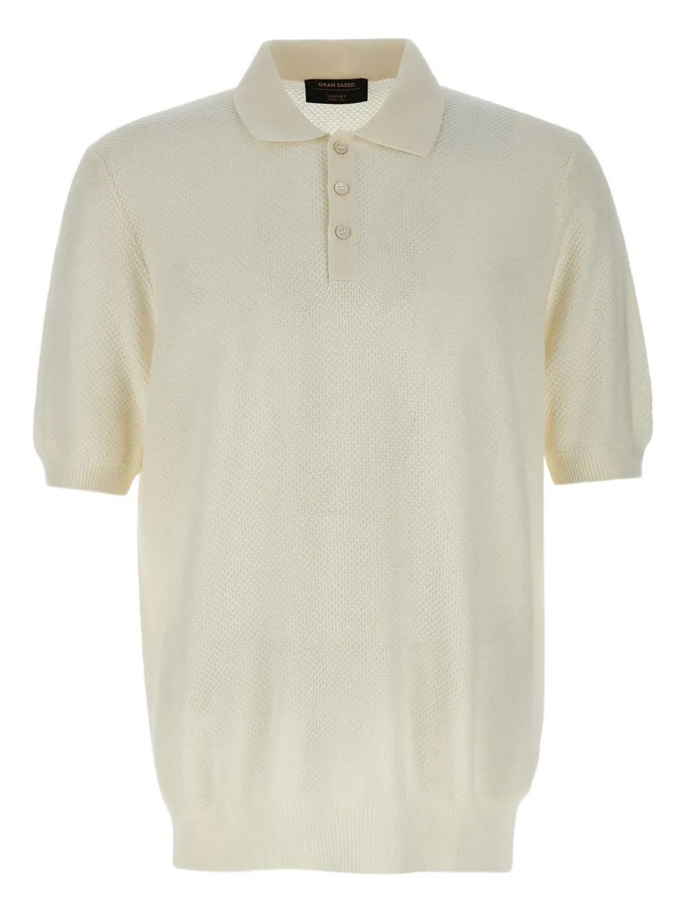 Gran Sasso playera tipo polo con botones | blanco | Image 1