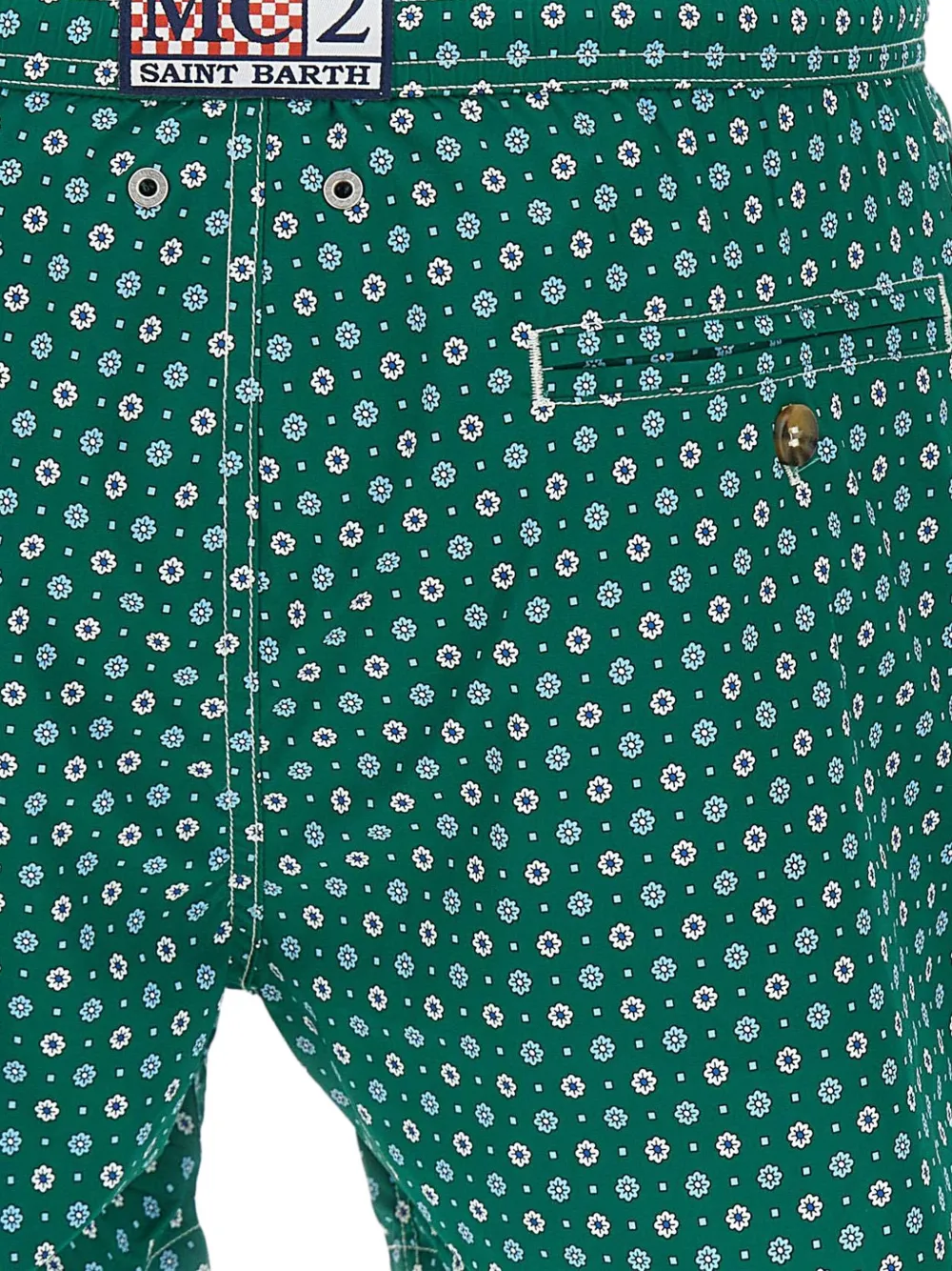 MC2 Saint Barth Zwembroek met bloemenprint Groen