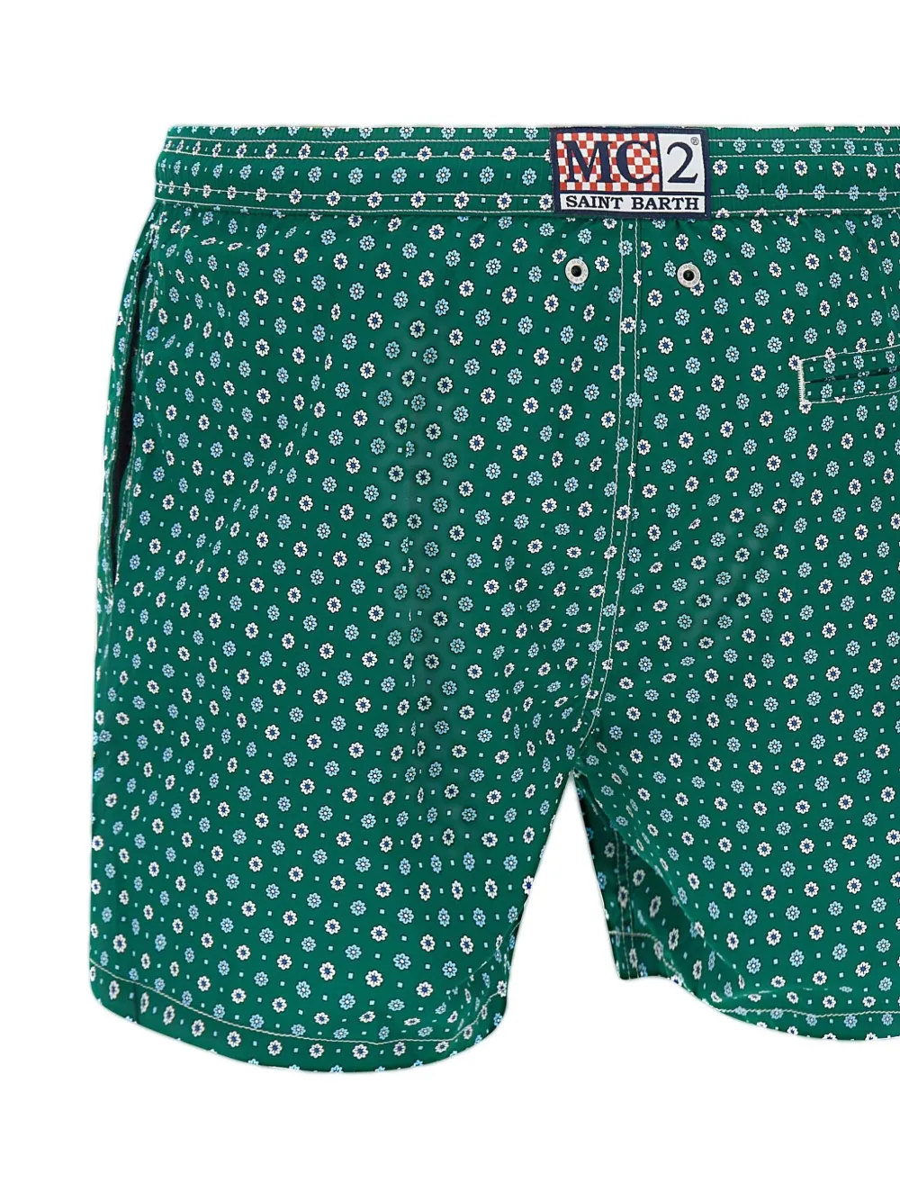MC2 Saint Barth Zwembroek met bloemenprint Groen
