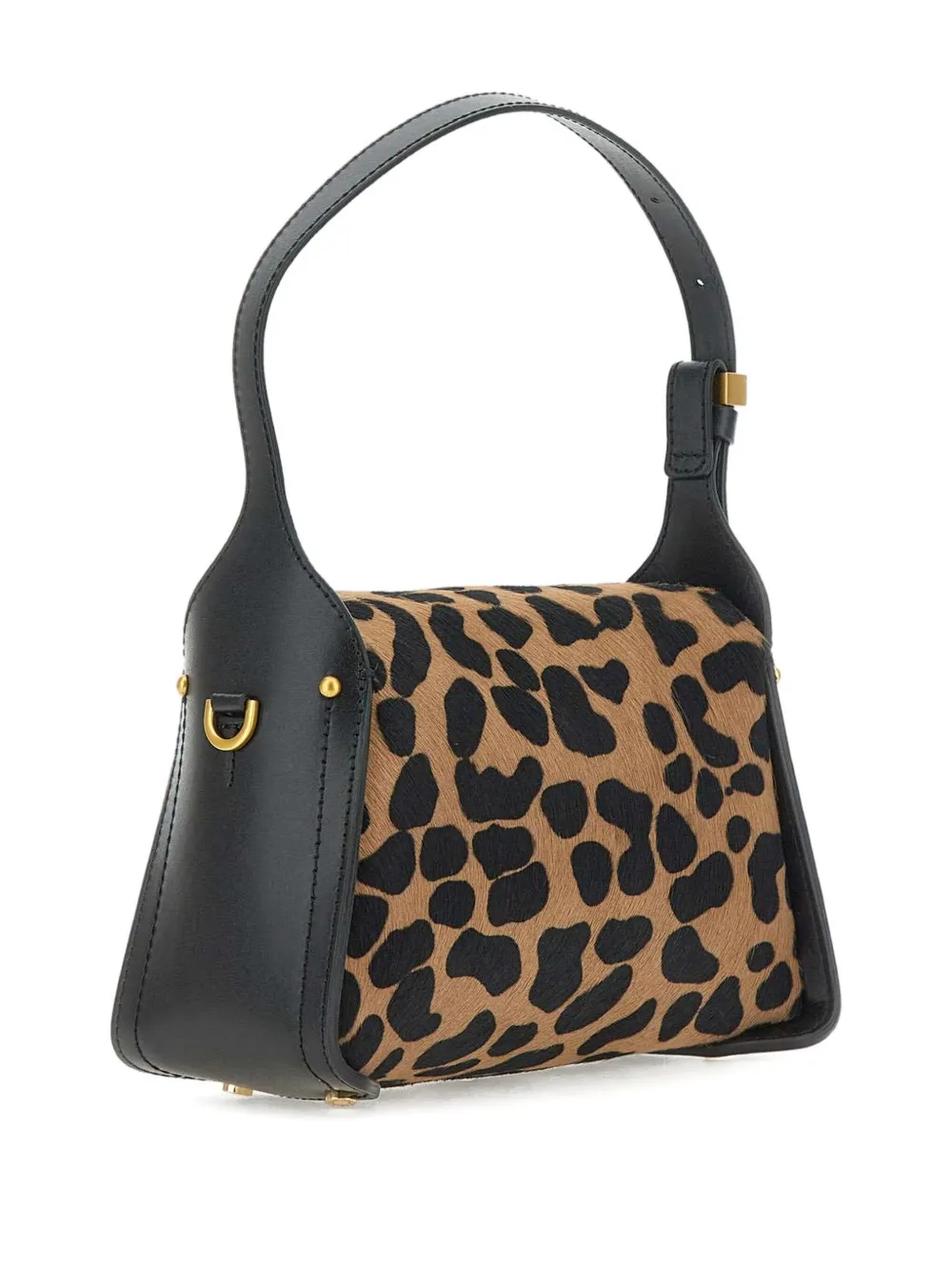 GIANNI CHIARINI Schoudertas met luipaardprint Zwart