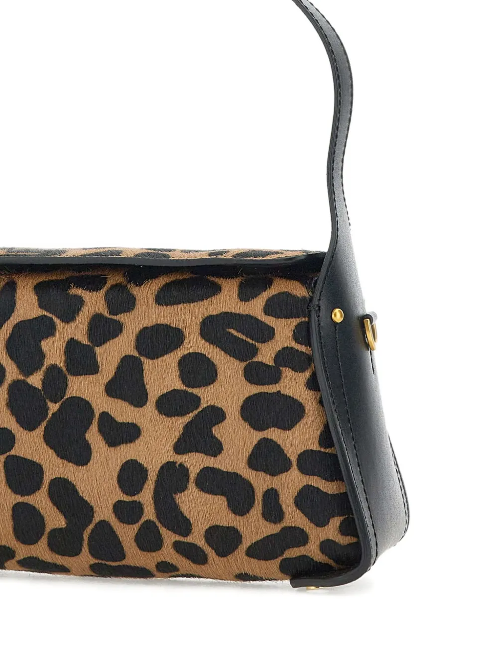 GIANNI CHIARINI Schoudertas met luipaardprint Zwart