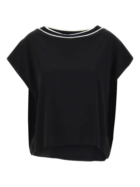 kaos stripe-trim T-shirt
