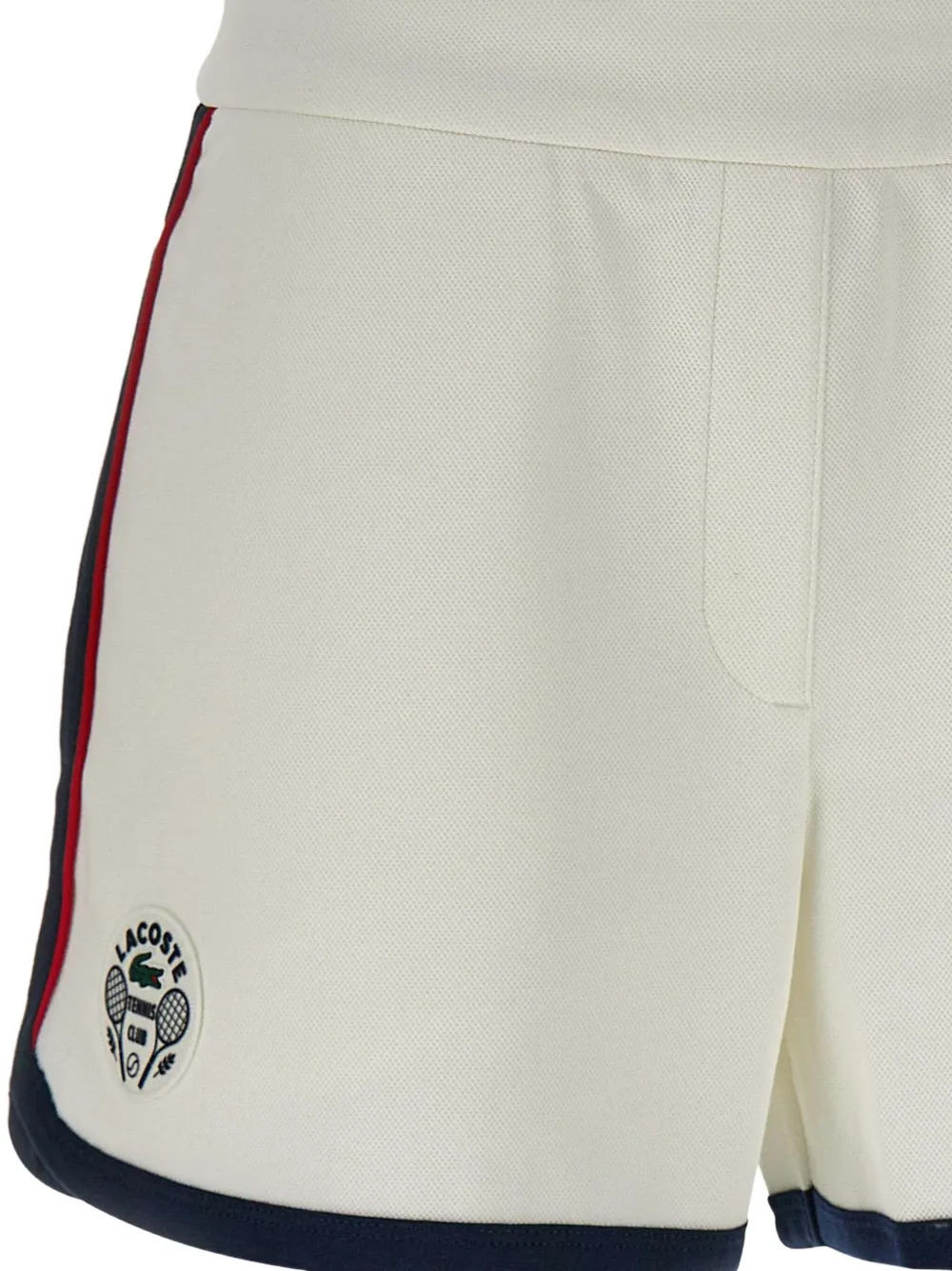 Shop Lacoste Contrast-trim Track Shorts