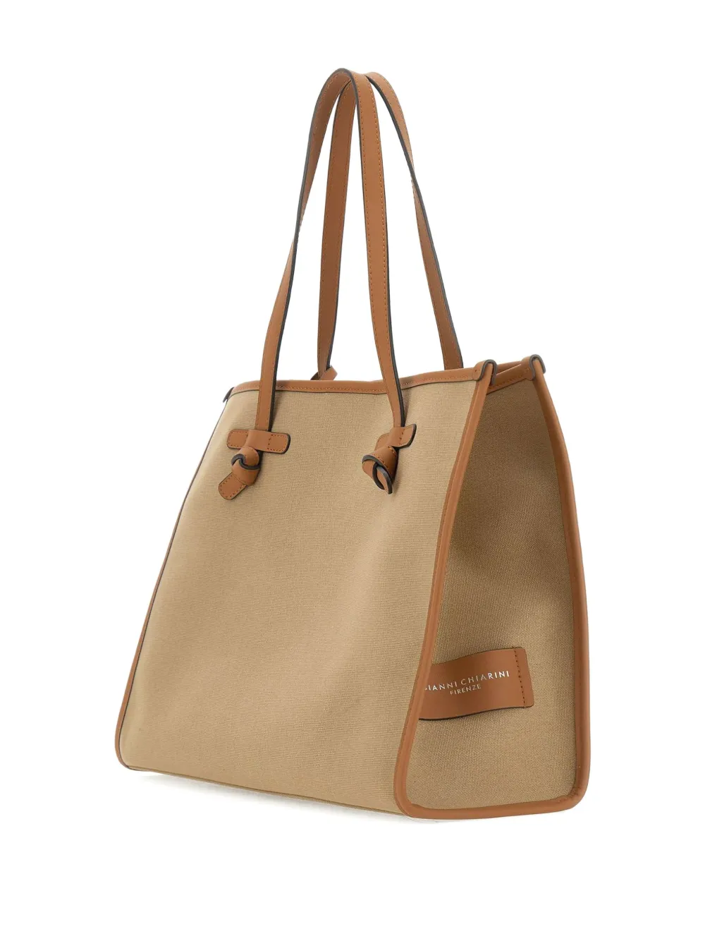 MARCELLA CLUB Shopper met logopatch Beige