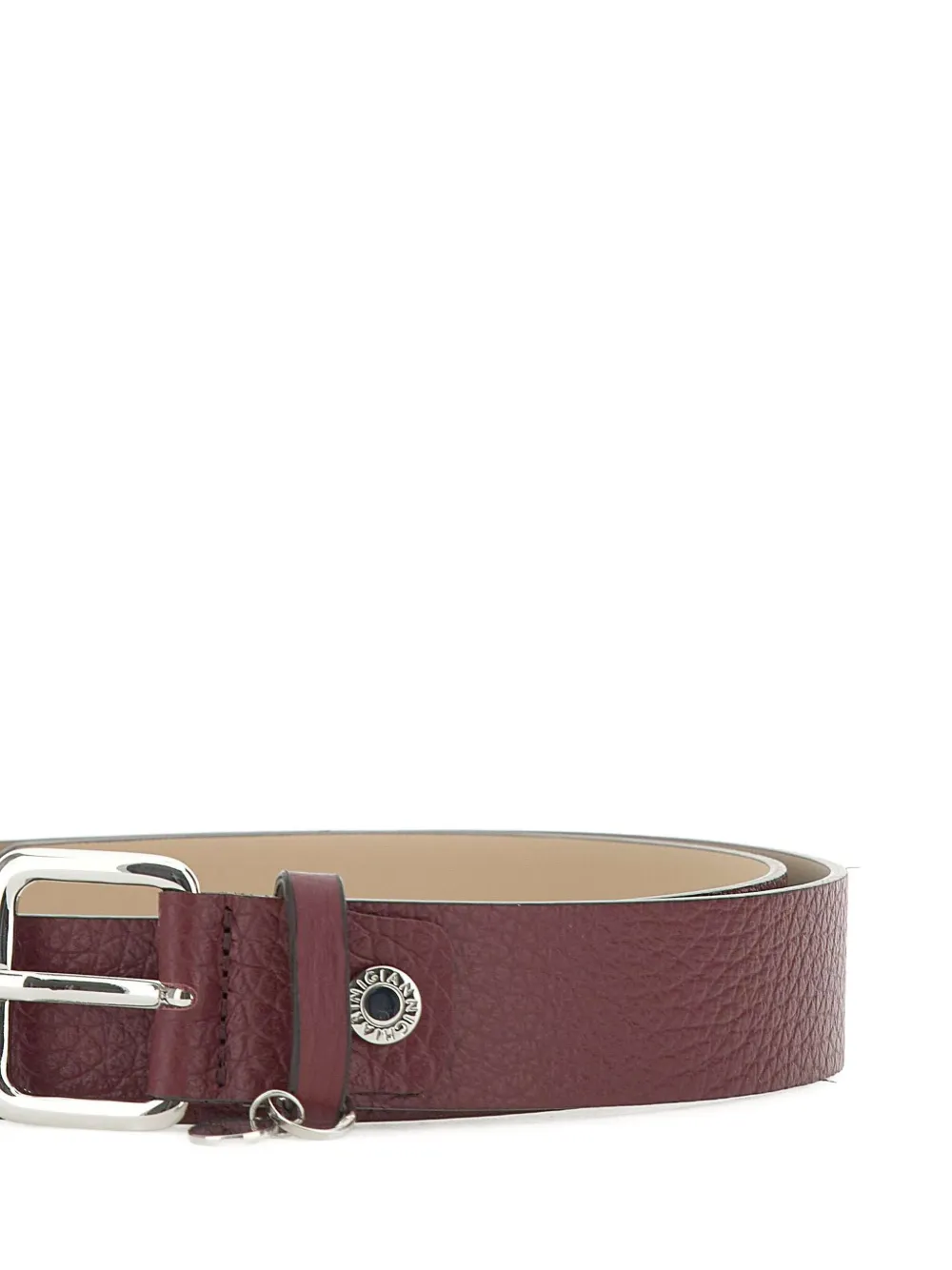 GIANNI CHIARINI Leren gespriem Rood