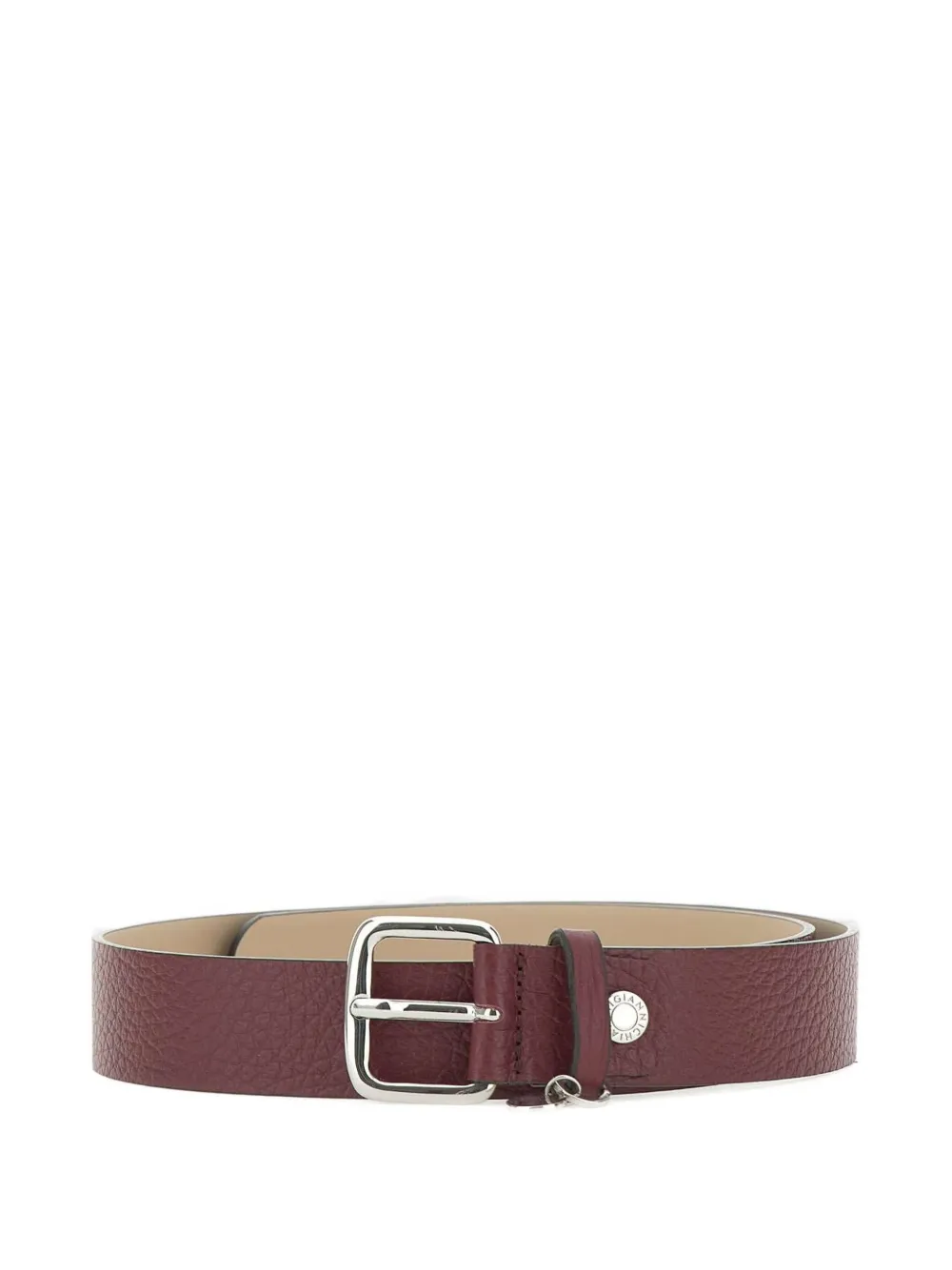 GIANNI CHIARINI Leren gespriem Rood