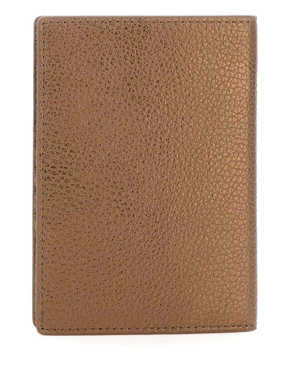 GIANNI CHIARINI Metallic leren portemonnee Bruin
