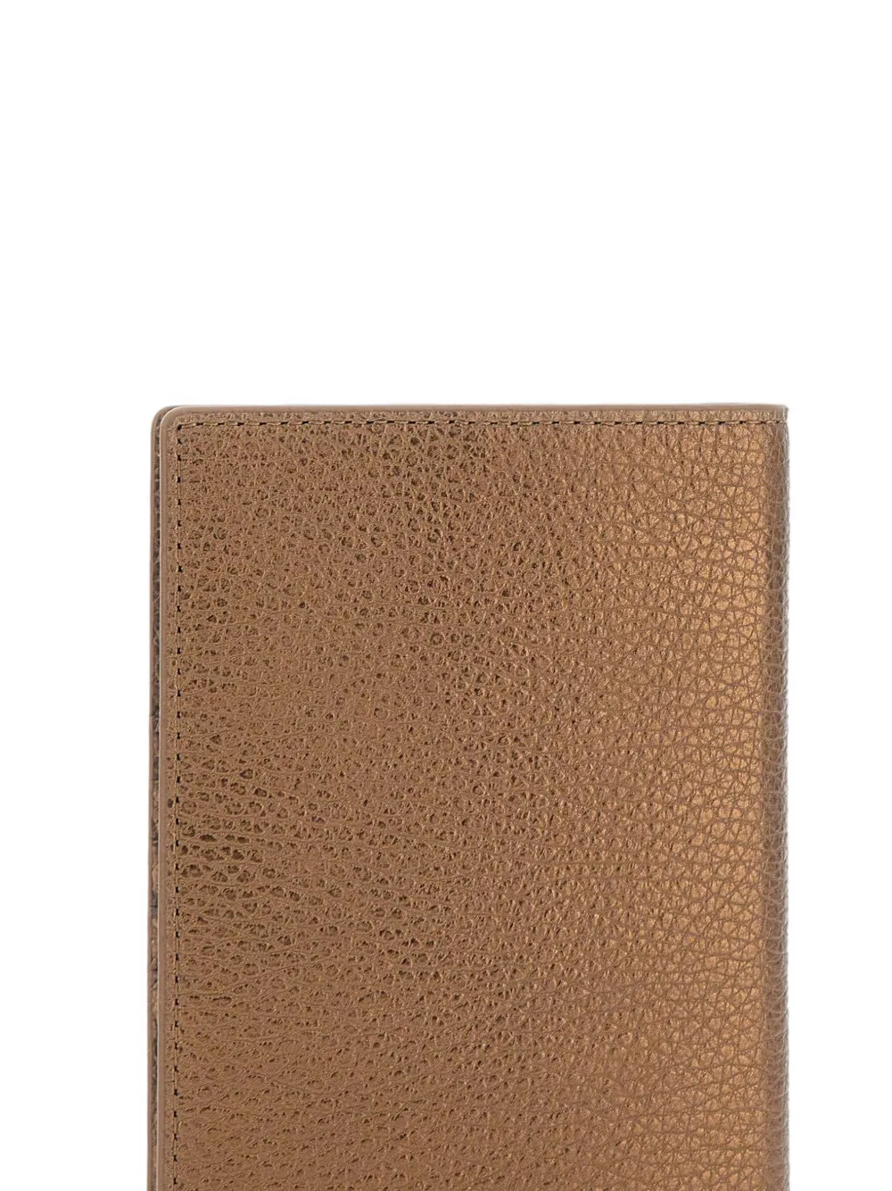 GIANNI CHIARINI Metallic leren portemonnee Bruin