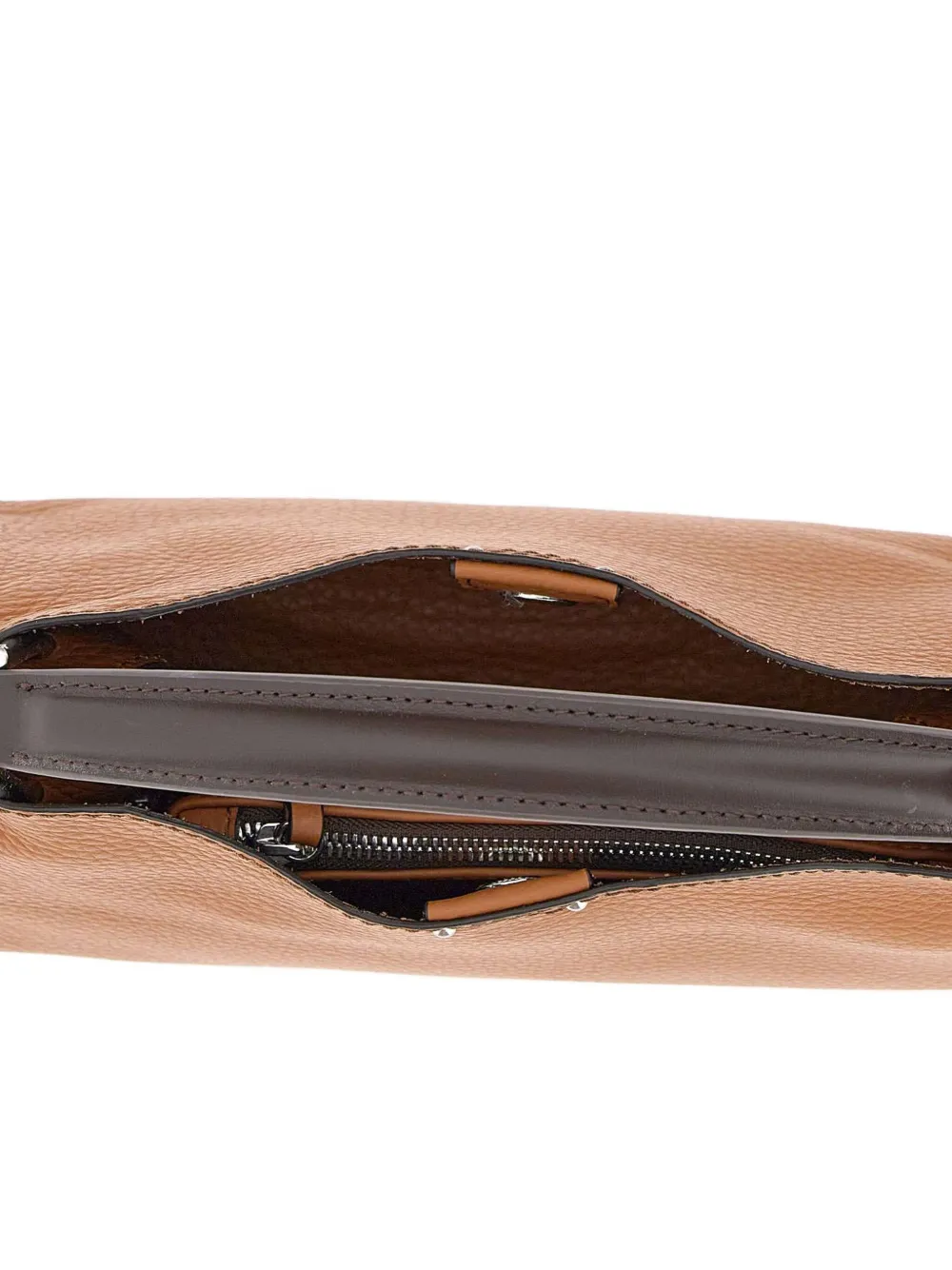 GIANNI CHIARINI Aurora leather top-handle shoulder bag Bruin