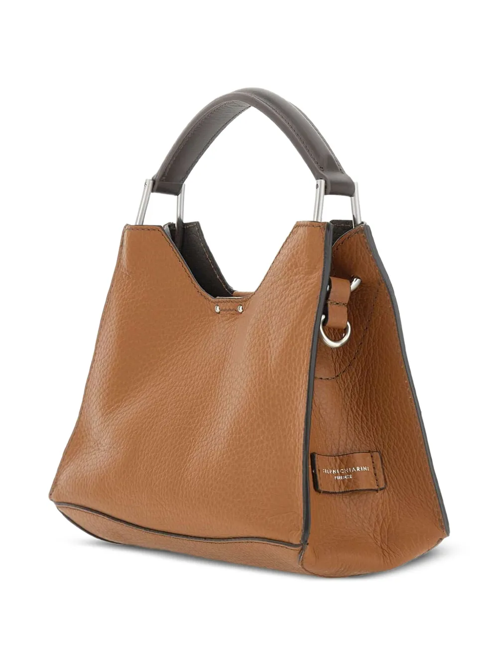 GIANNI CHIARINI Aurora leather top-handle shoulder bag Bruin