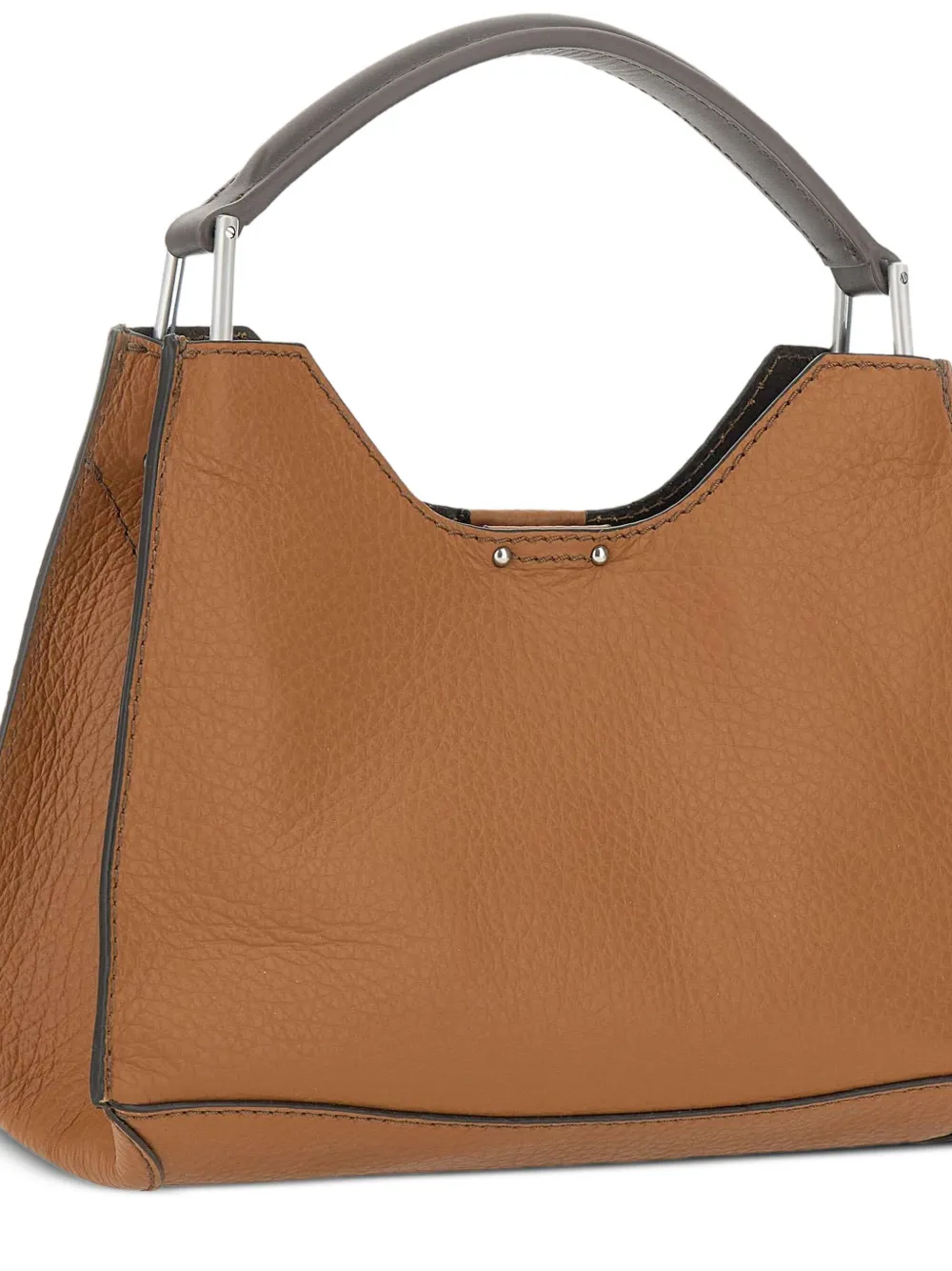 GIANNI CHIARINI Aurora leather top-handle shoulder bag Bruin