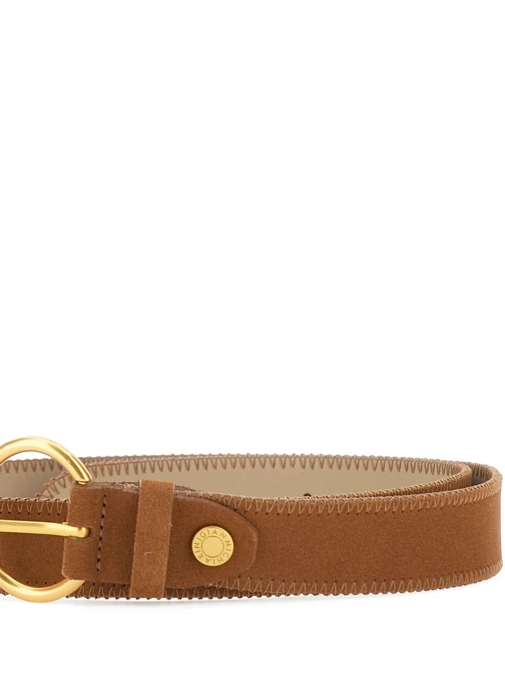 GIANNI CHIARINI Suède gespriem Bruin