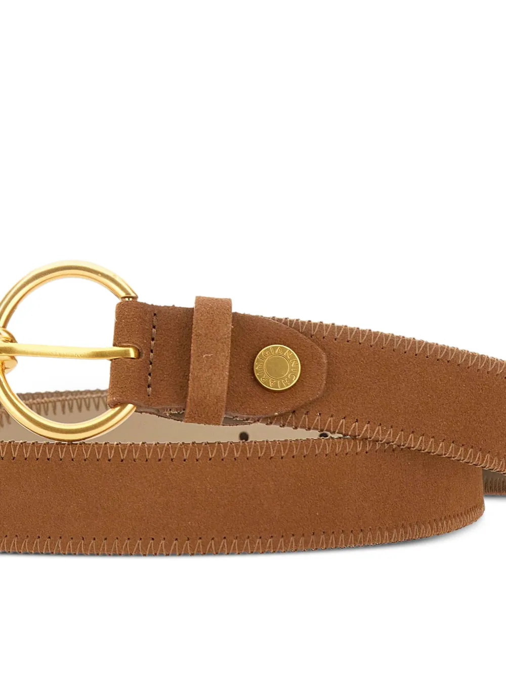 GIANNI CHIARINI Suède gespriem Bruin