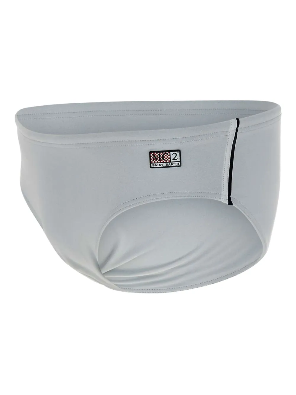 MC2 Saint Barth Zwembroek met logopatch Wit