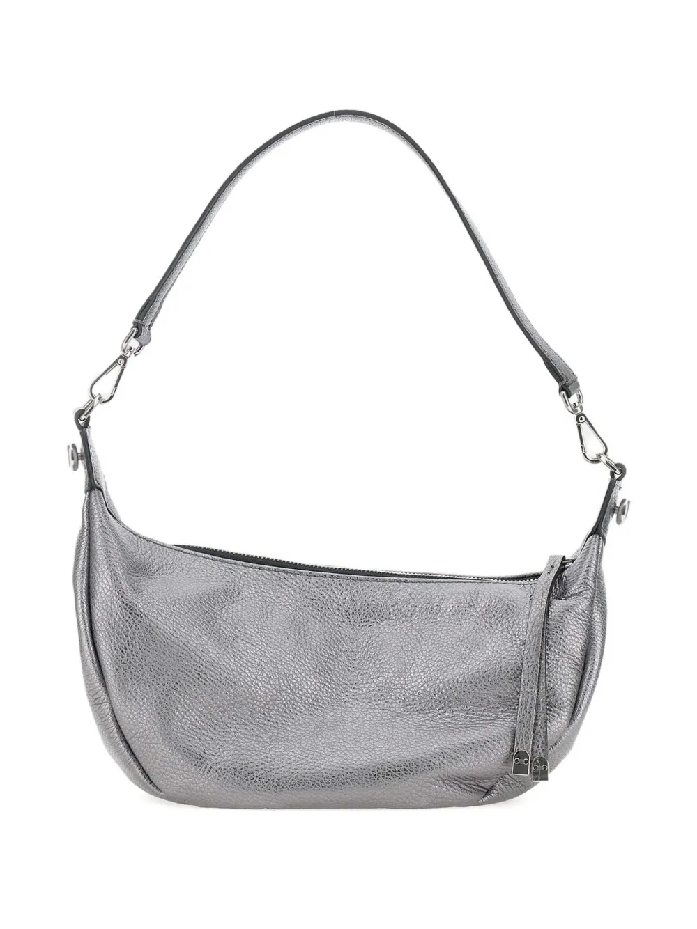 GIANNI CHIARINI metallic leather shoulder bag Zilver