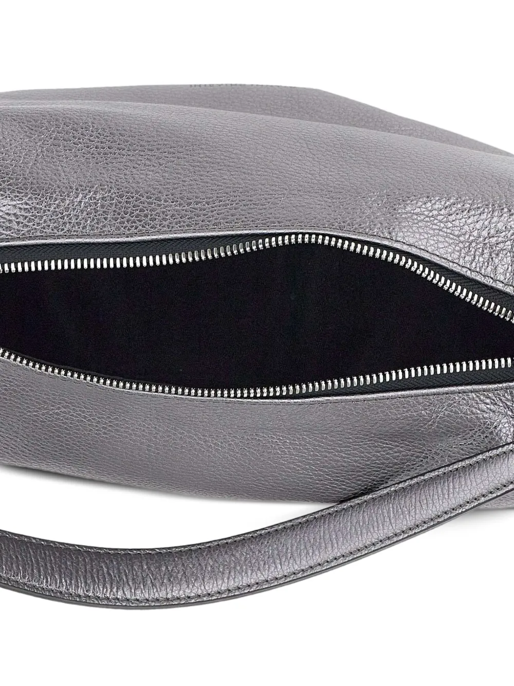 GIANNI CHIARINI metallic leather shoulder bag Zilver