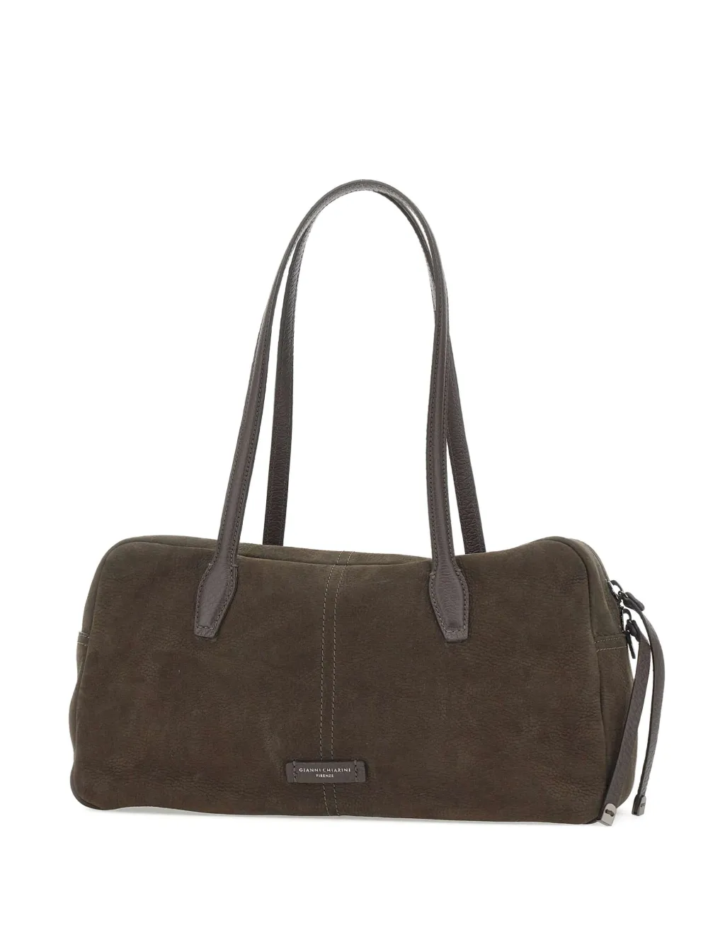 GIANNI CHIARINI Suède shopper met handgreep Bruin