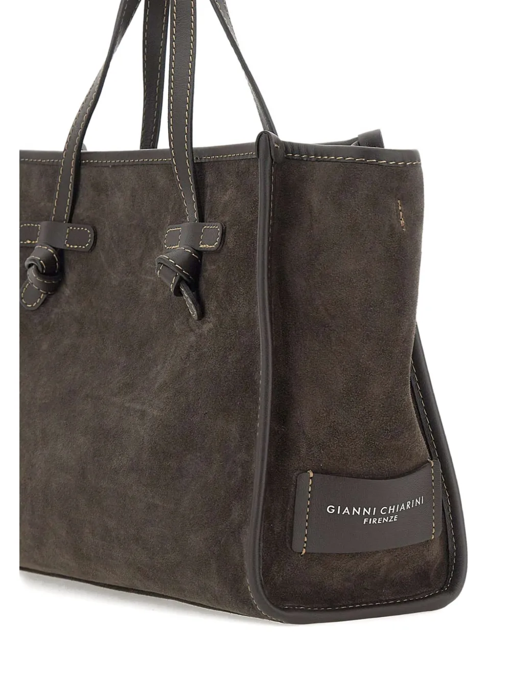 MARCELLA CLUB Suède shopper Bruin