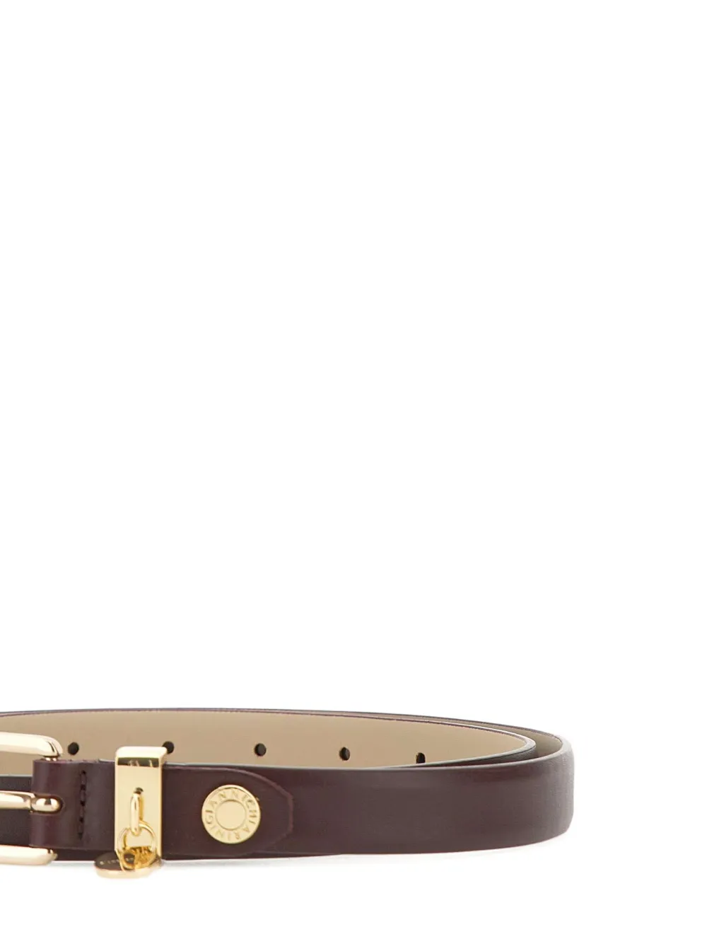 GIANNI CHIARINI Leren gespriem Rood