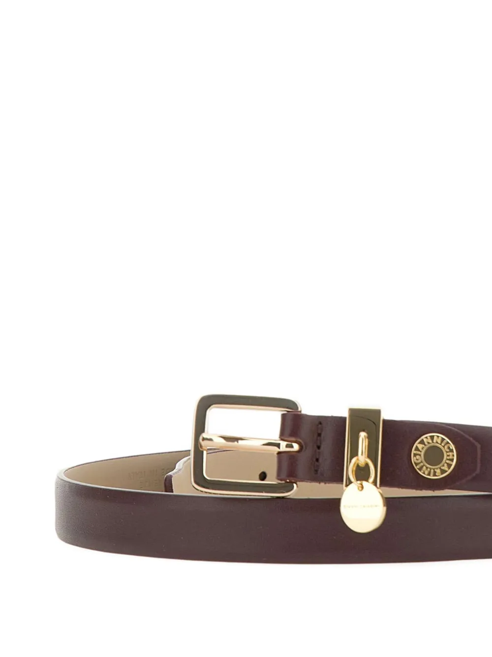 GIANNI CHIARINI Leren gespriem Rood