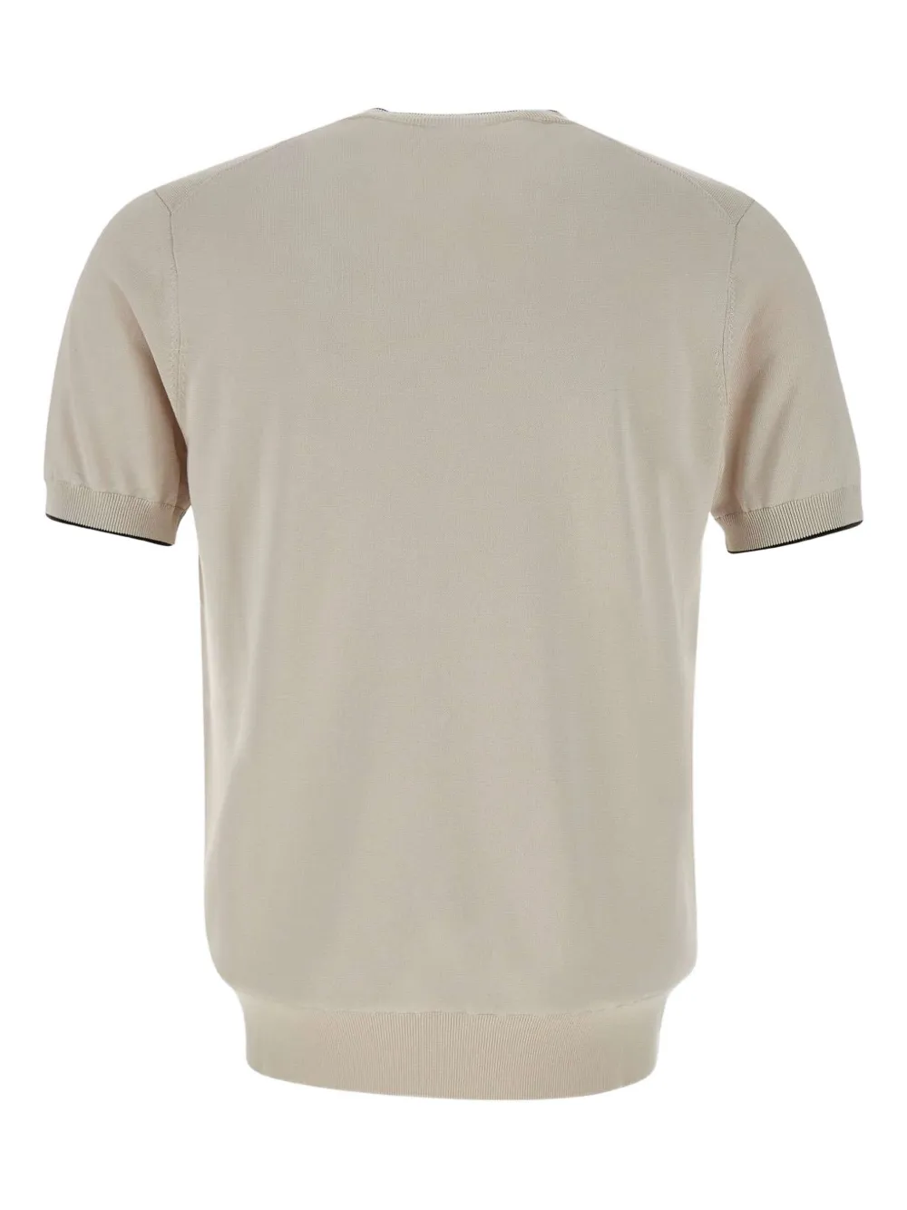 Kangra playera tejida de canalé con cuello redondo | Playeras | Image 2