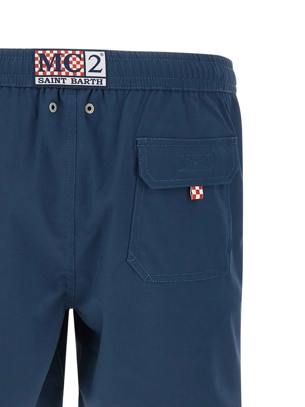 MC2 Saint Barth Zwembroek met logoprint Blauw