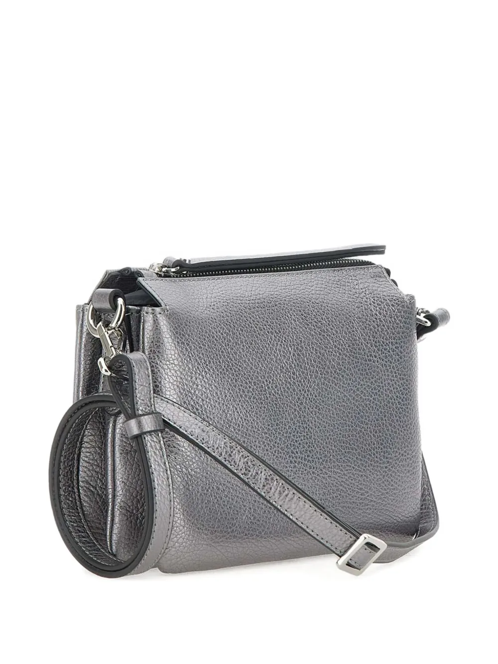 GIANNI CHIARINI Leren crossbodytas Zilver