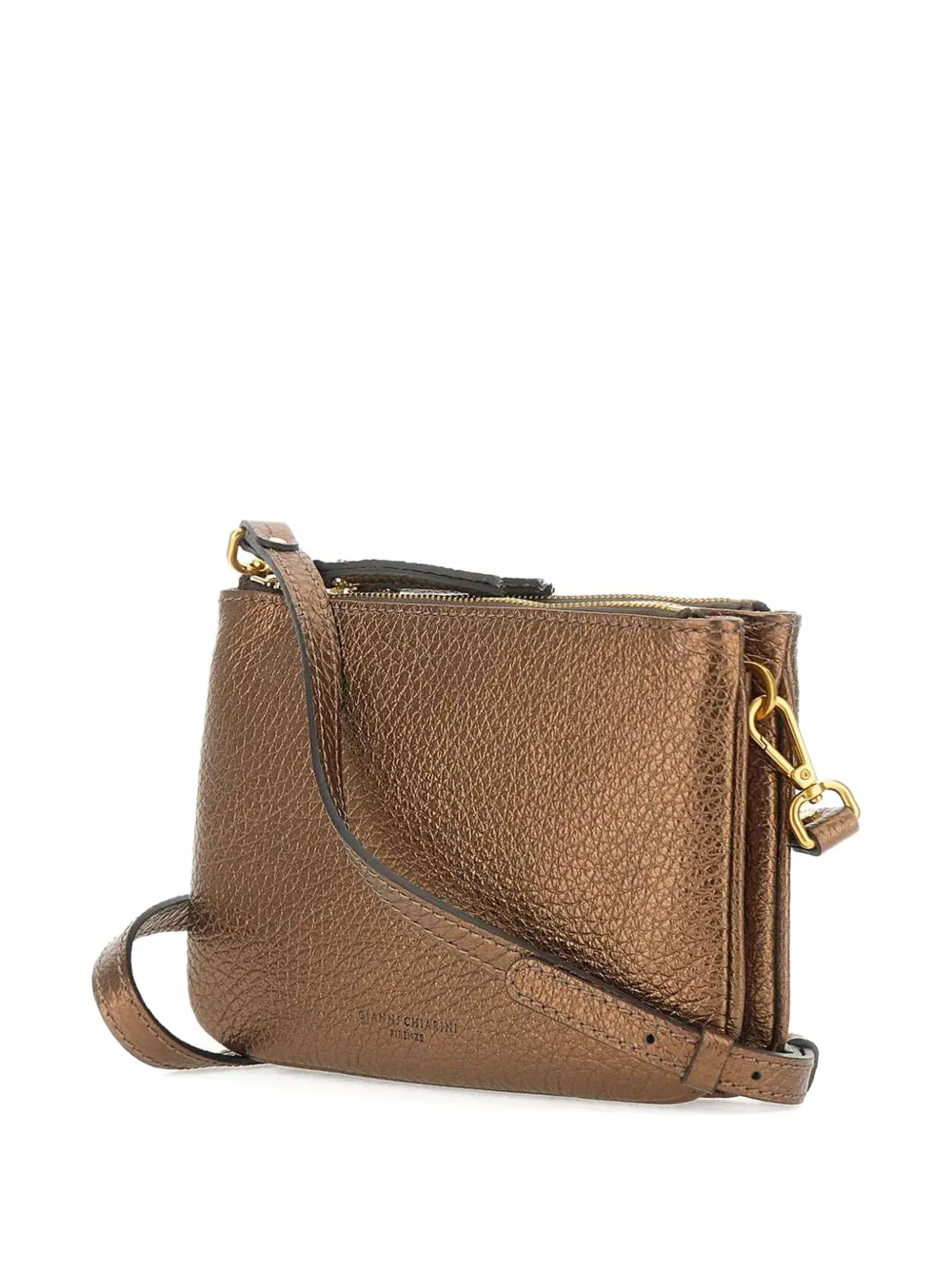 GIANNI CHIARINI double-zip cross body bag Bruin
