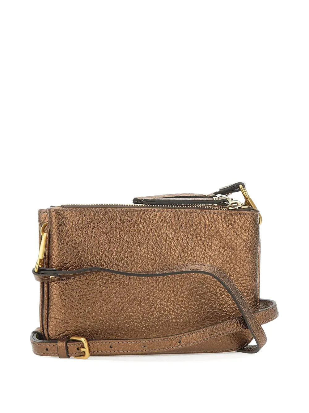 GIANNI CHIARINI double-zip cross body bag Bruin