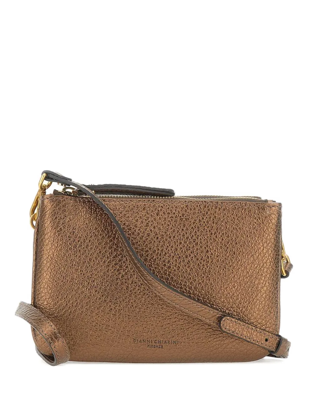 GIANNI CHIARINI double-zip cross body bag Bruin