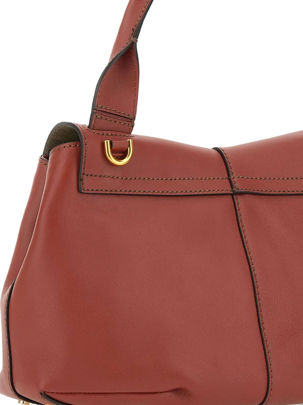 GIANNI CHIARINI Leren schoudertas Rood