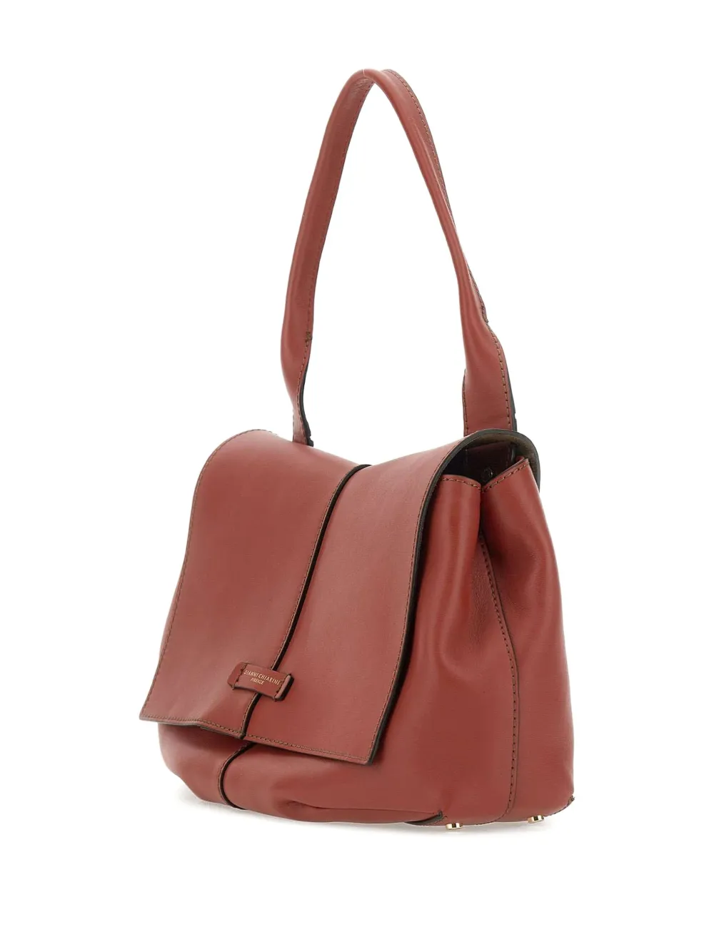 GIANNI CHIARINI Leren schoudertas Rood