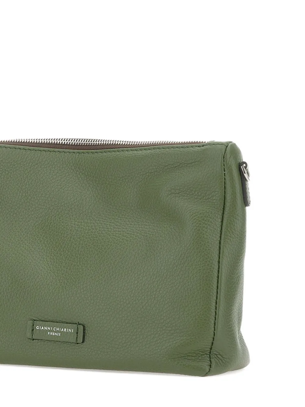 GIANNI CHIARINI Leren clutch Groen
