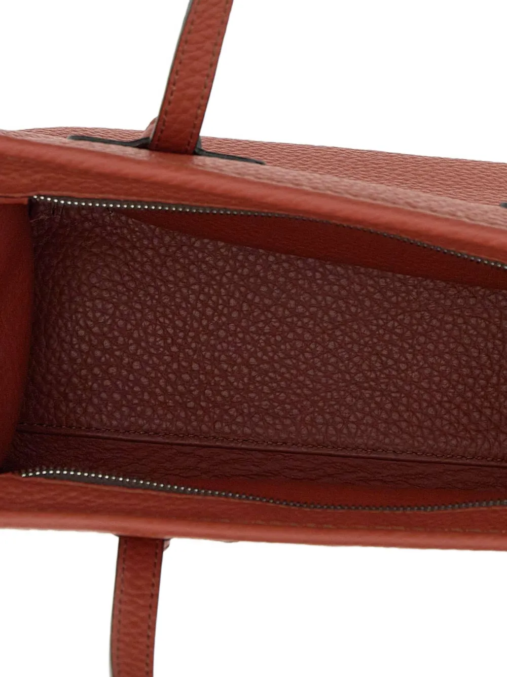 MARCELLA CLUB Leren shopper Rood