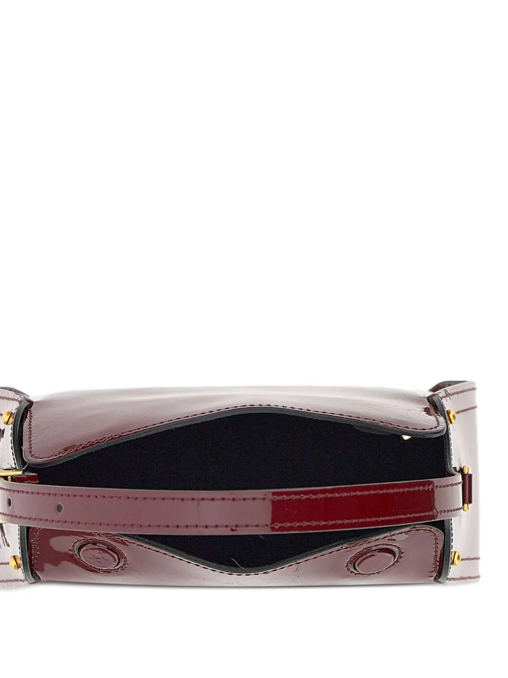 GIANNI CHIARINI Shopper met gelakte afwerking Rood