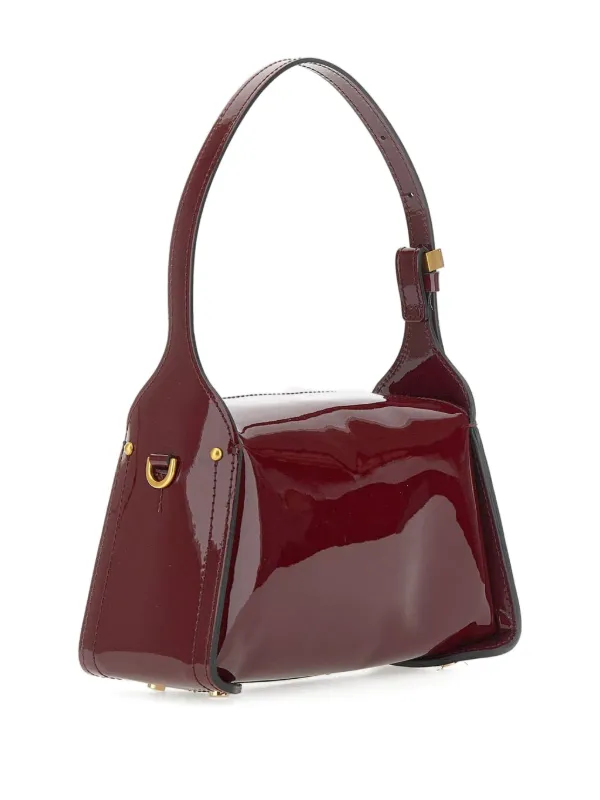 GIANNI CHIARINI patent-finish Leather Shoulder Bag | Red | FARFETCH JO