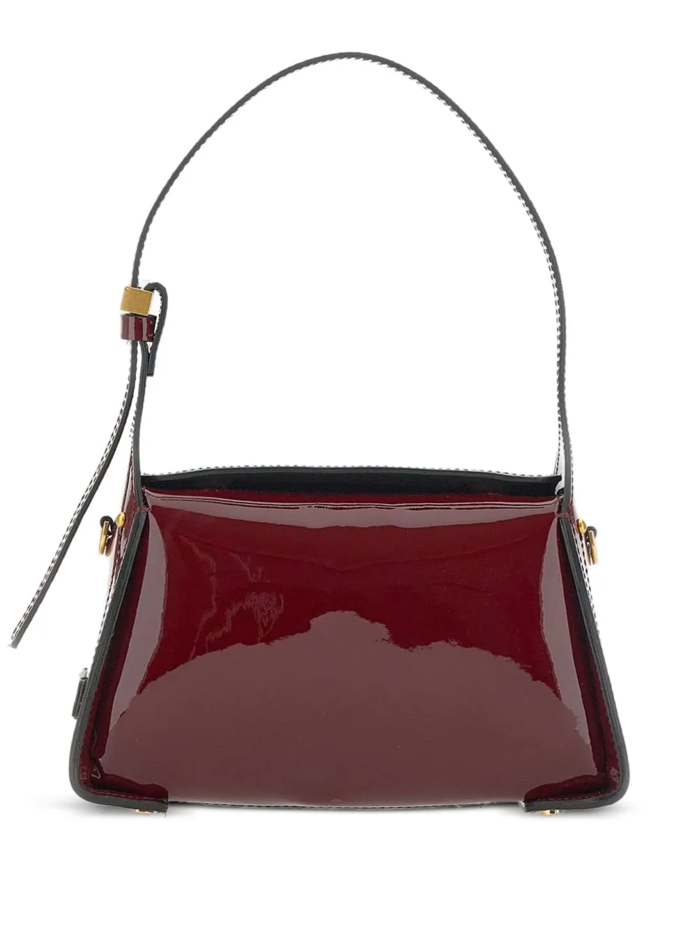 GIANNI CHIARINI Shopper met gelakte afwerking Rood