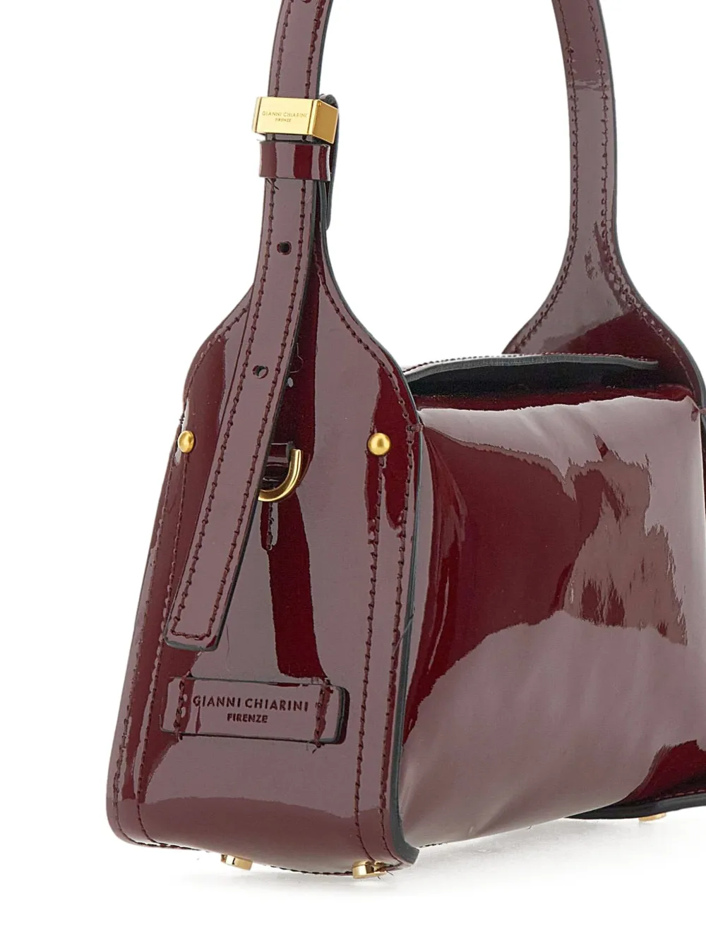 GIANNI CHIARINI Shopper met gelakte afwerking Rood