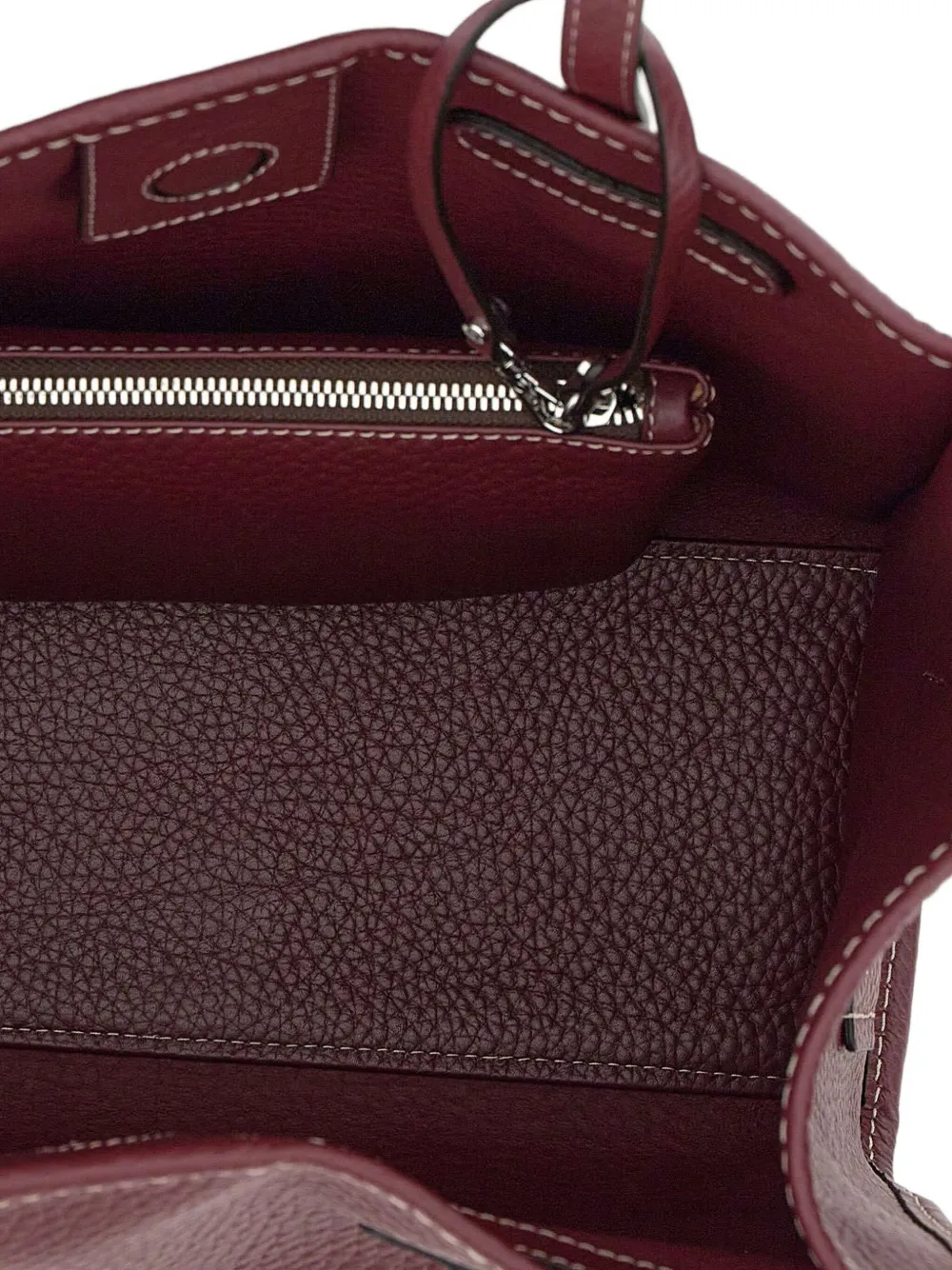 MARCELLA CLUB Leren shopper Rood