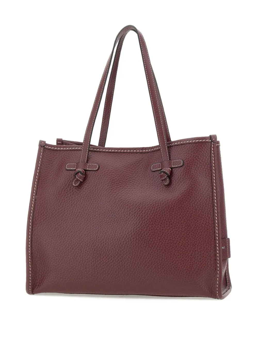 MARCELLA CLUB Leren shopper Rood