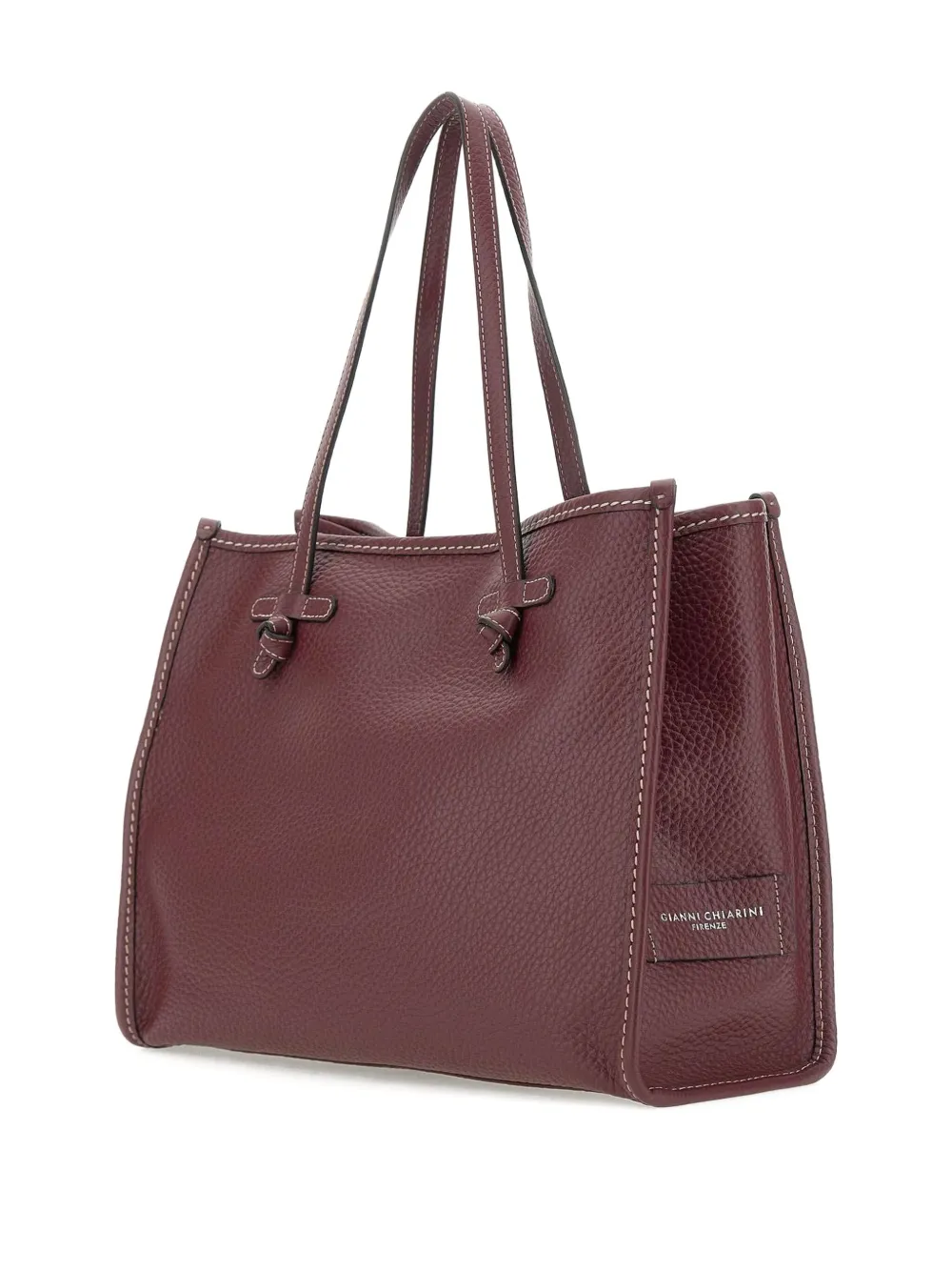 MARCELLA CLUB Leren shopper Rood