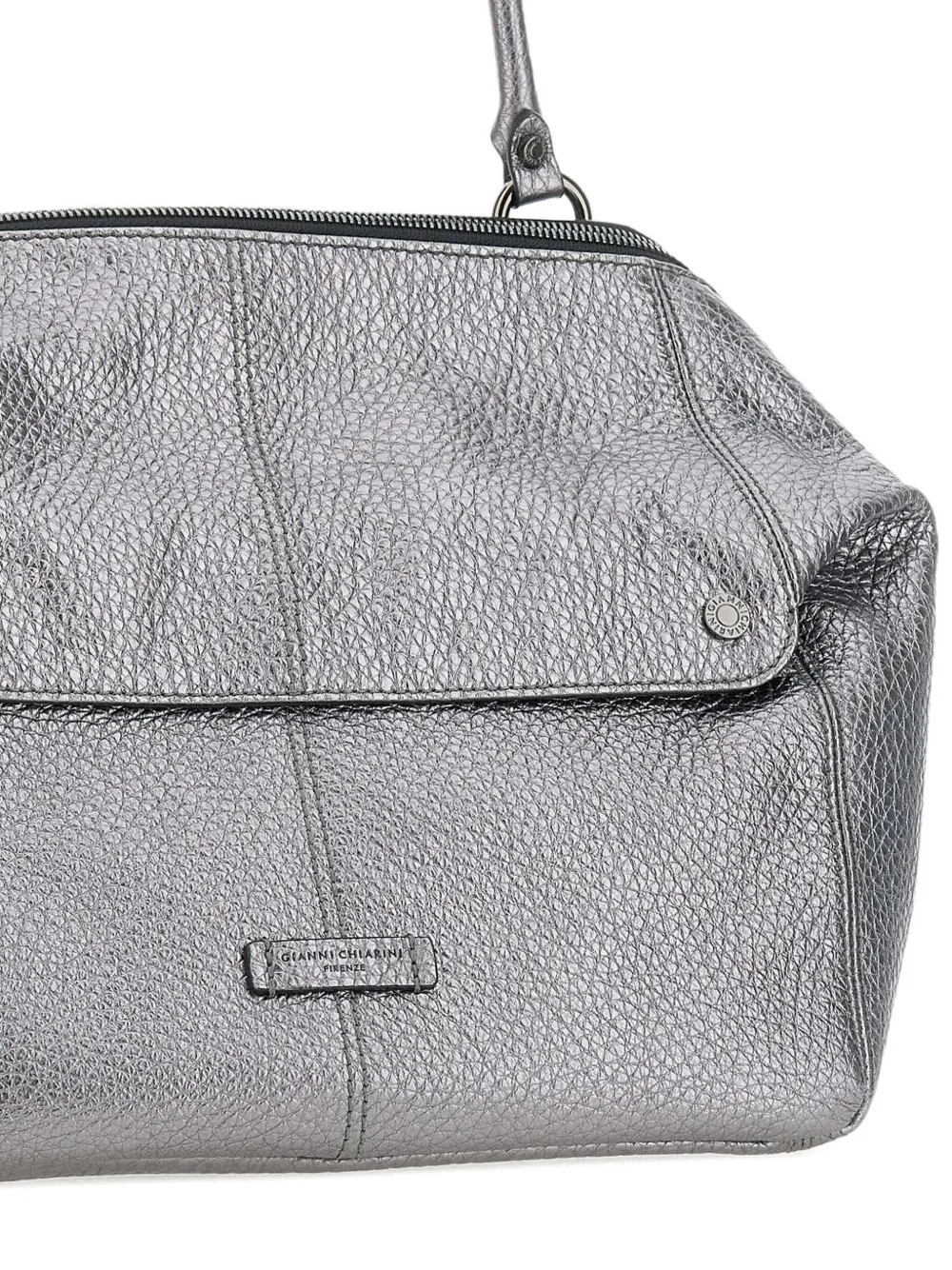 GIANNI CHIARINI Schoudertas met metallic-effect Zilver