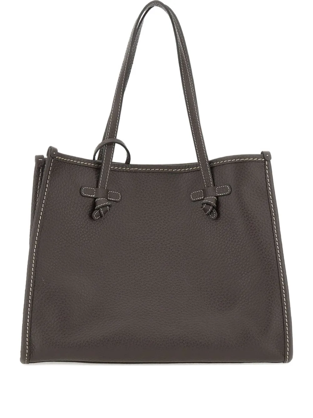 GIANNI CHIARINI Marcella leren shopper met geknoopt detail Bruin