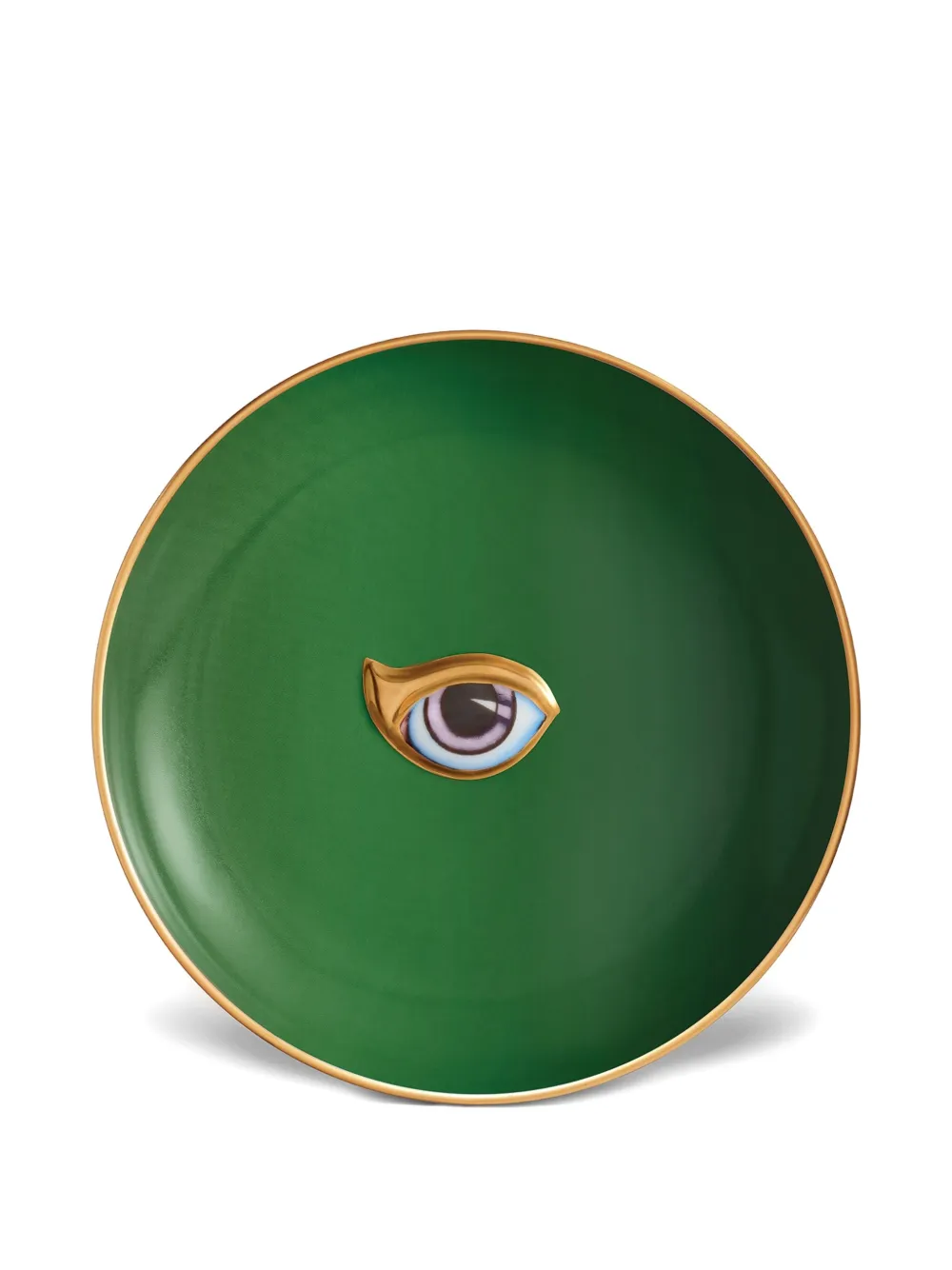 L'Objet Lito eye-detail plate (15cm) | Green | Image 1